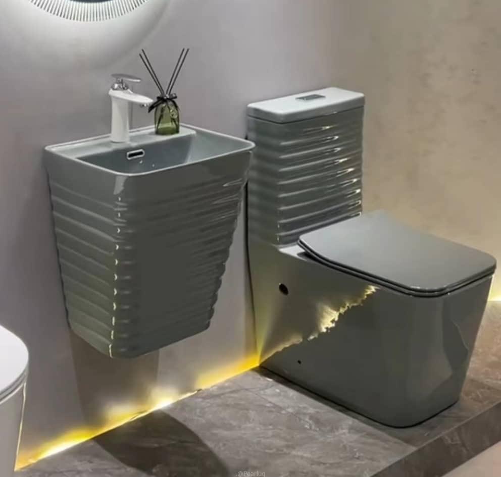 Toilet and besin complete set
