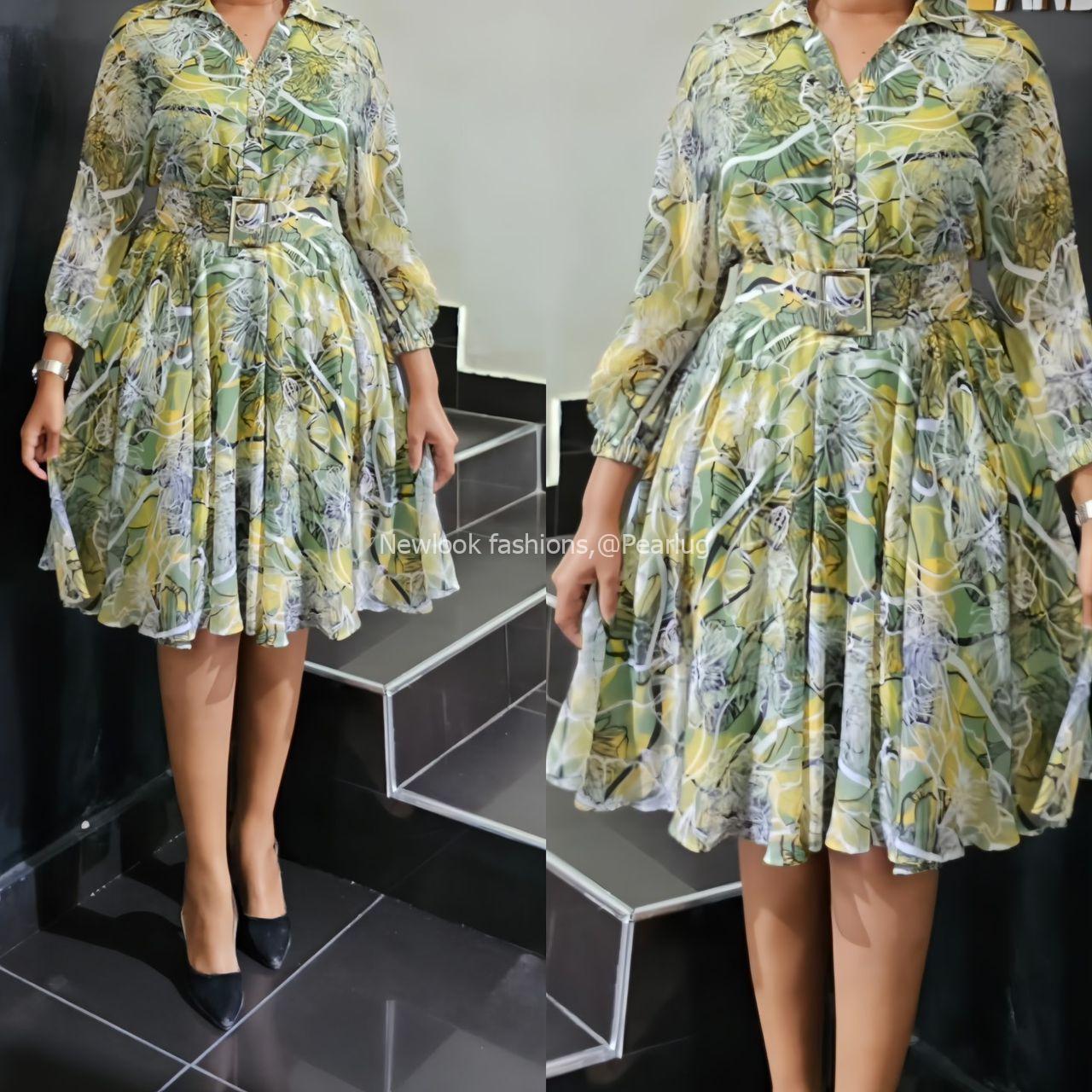 Floral round dresses