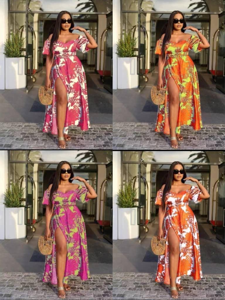 Long floral dresses