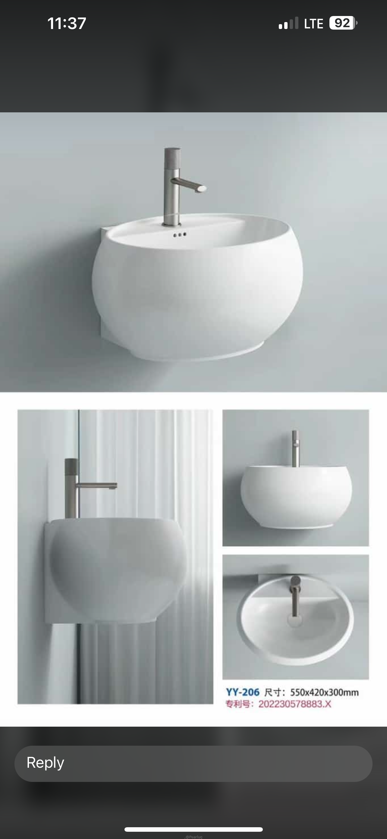 Handwash basin 502