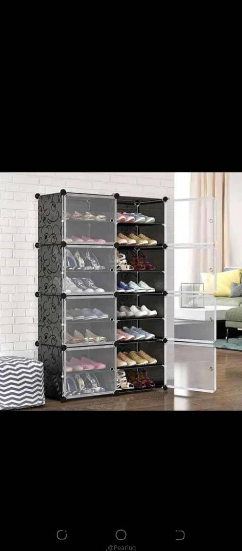 Plastic shoe ruck available now black only