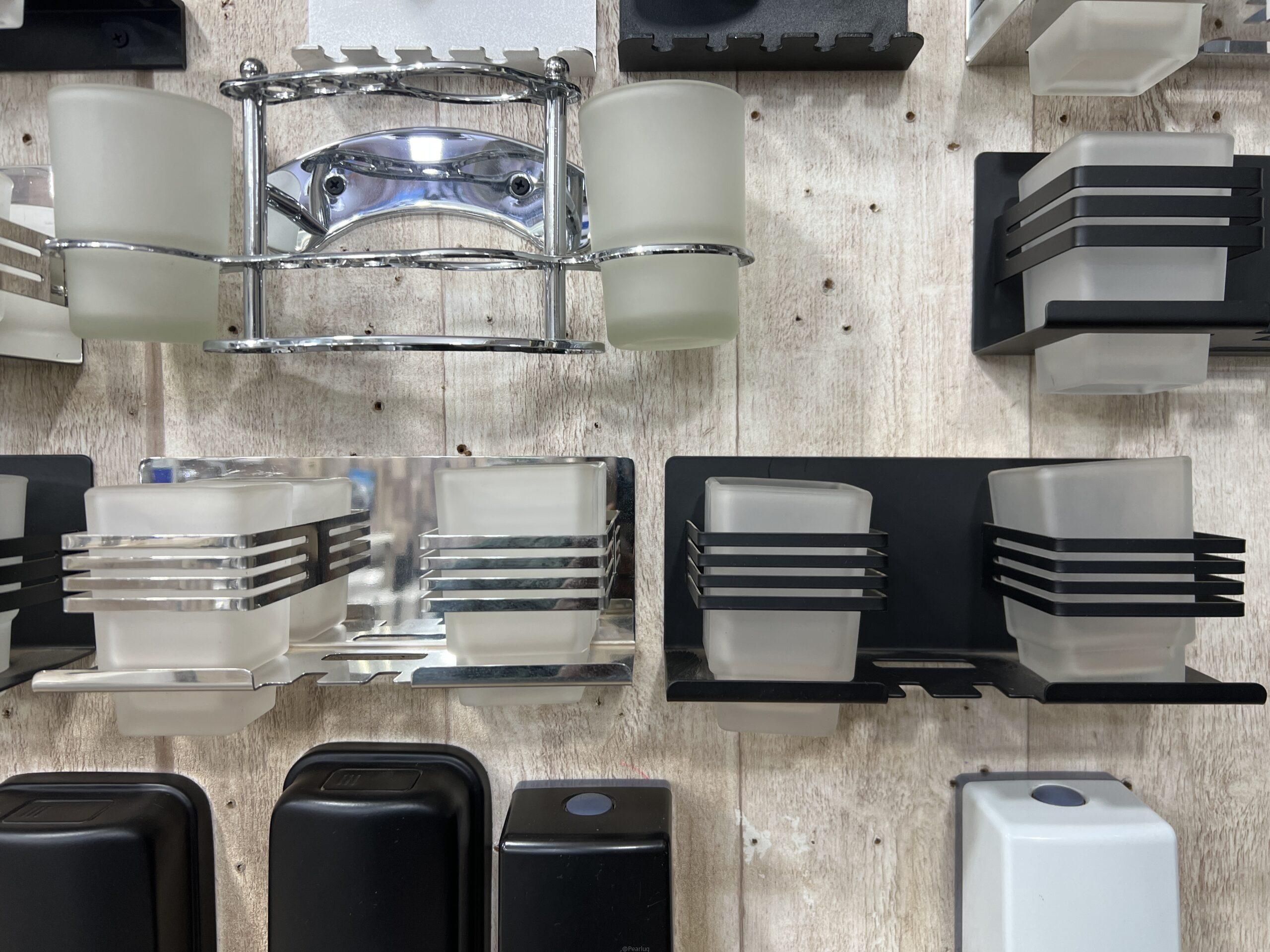 Toothbrushes holders and toilet paper holder