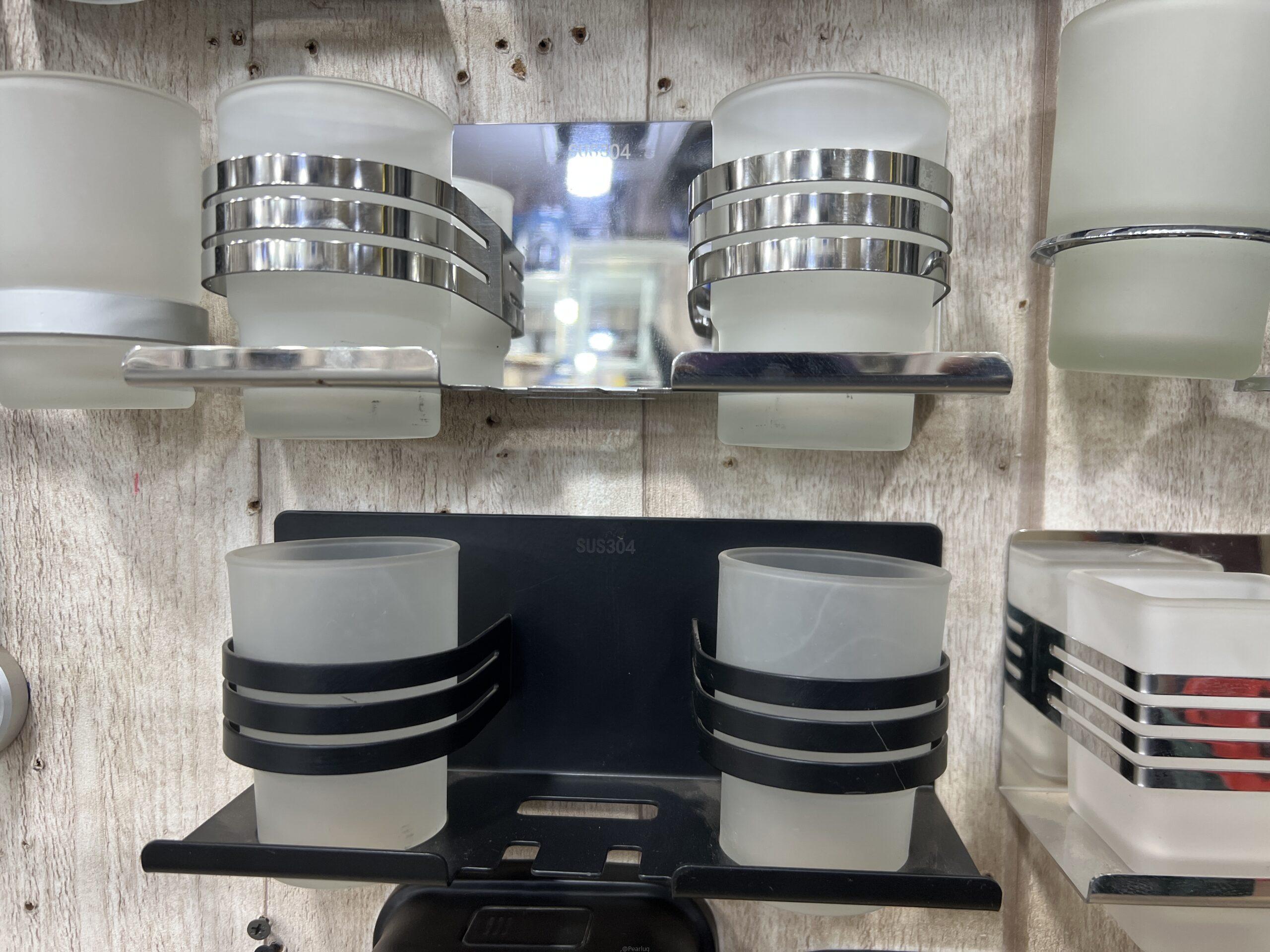 Toothbrushes holders and toilet paper holder