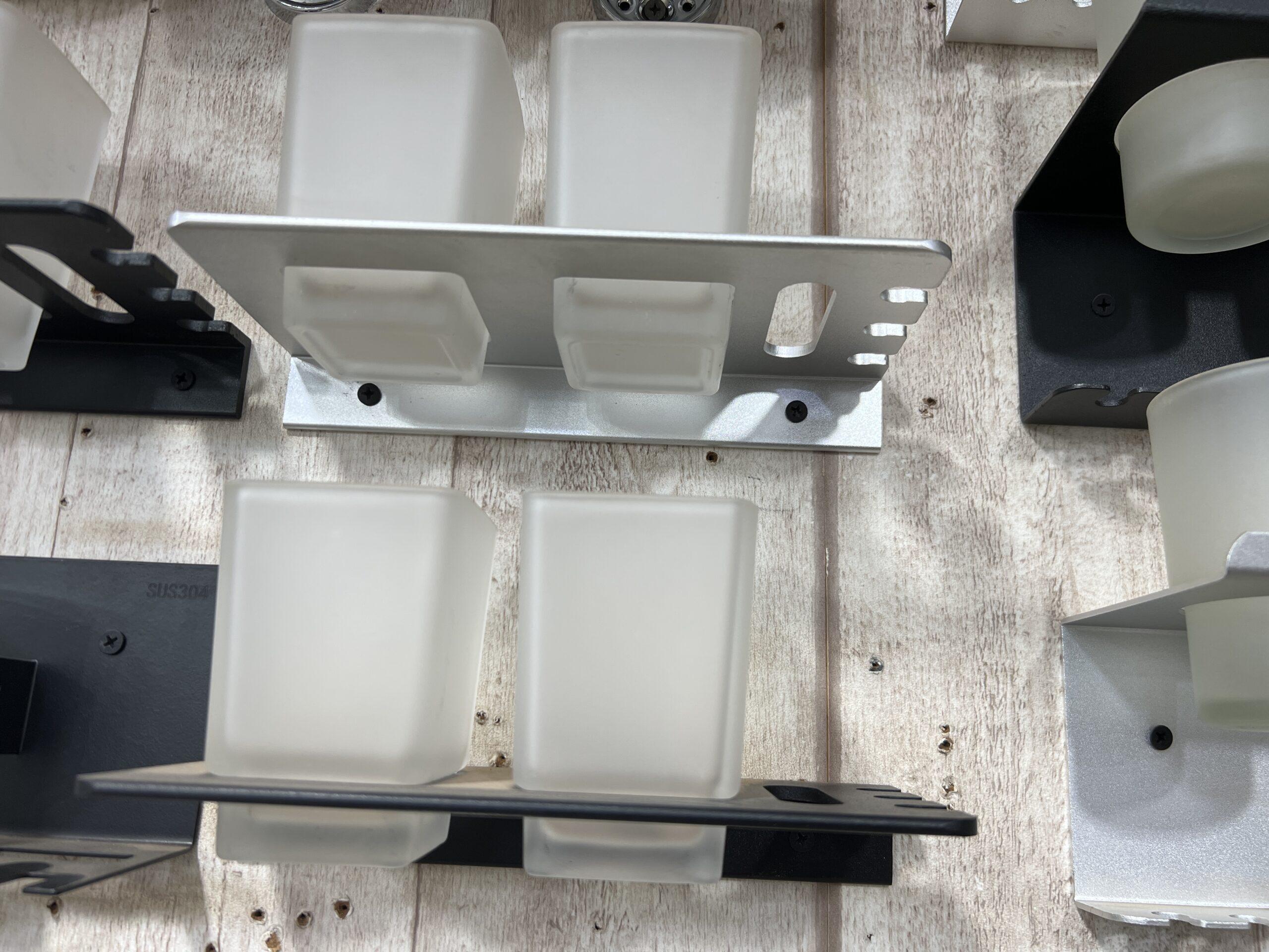 Toothbrushes holders and toilet paper holder