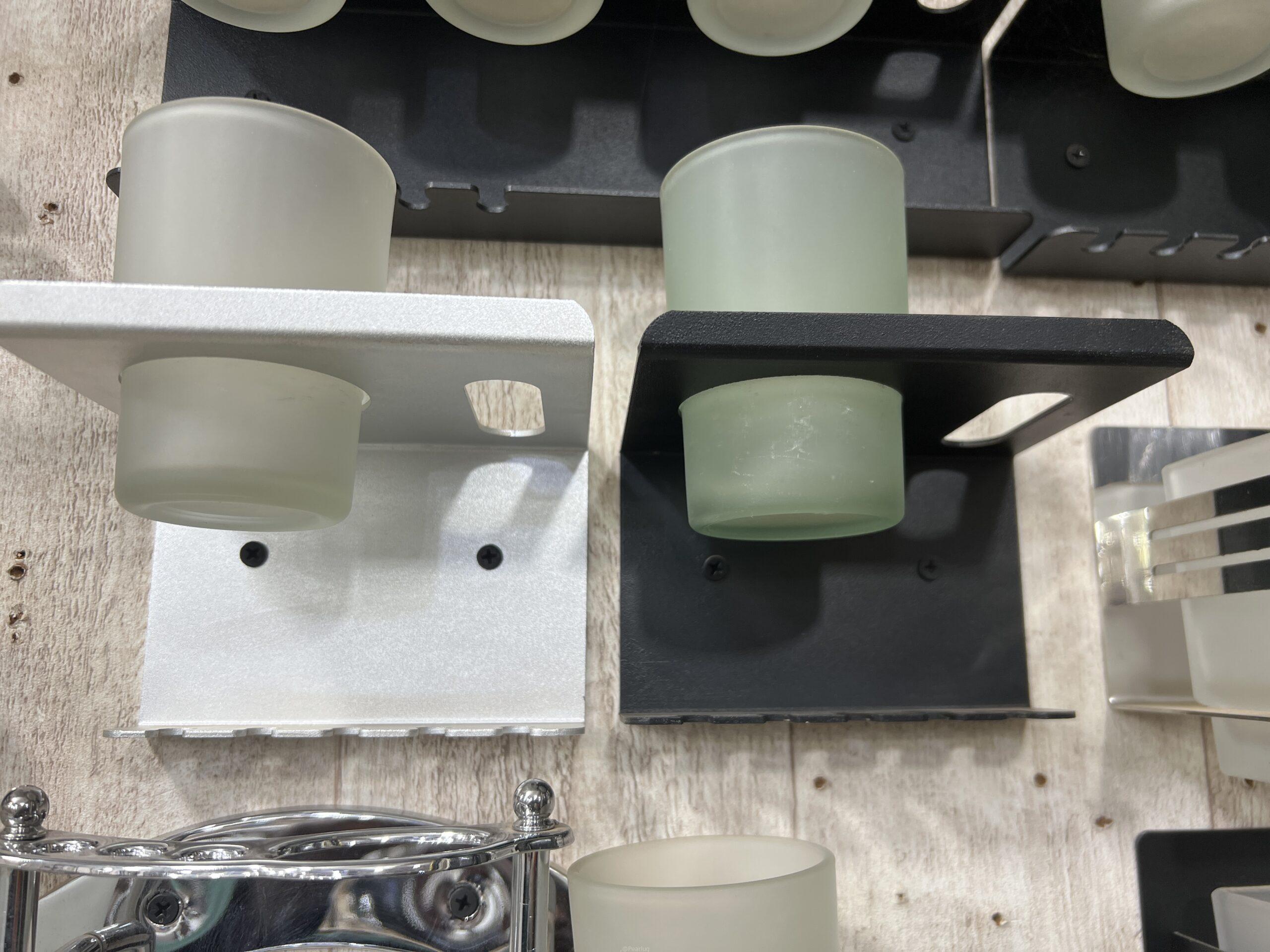 Toothbrushes holders and toilet paper holder