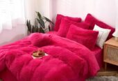 3pcs fluffy duvet 6*6 with 2pillowcases and 1 duvet