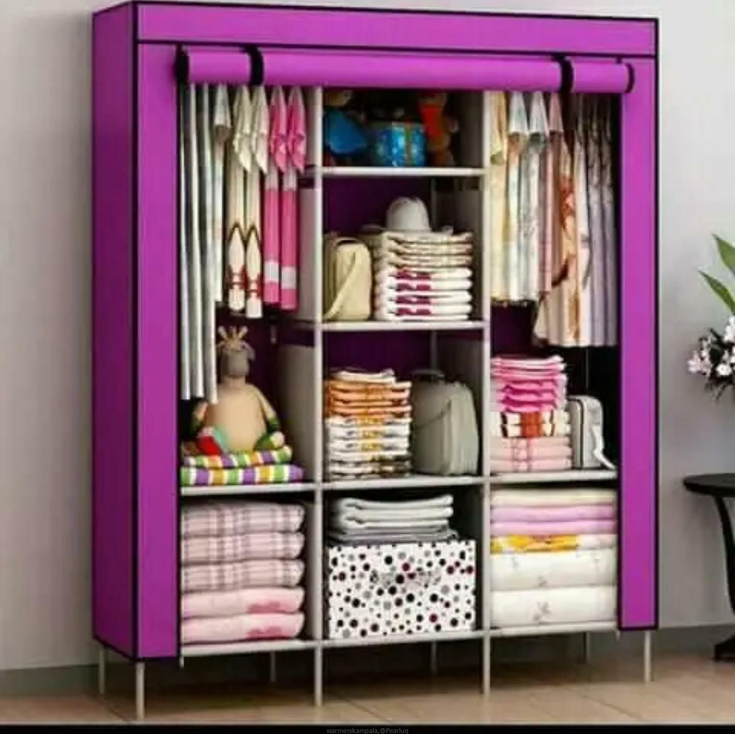 3column metallic closet