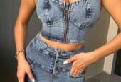 Denim dresses and two piece
