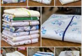 6pcs bedsheet 7*7 cotton with 4pillowcases and 2bedsheet