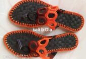 Crochet sandals