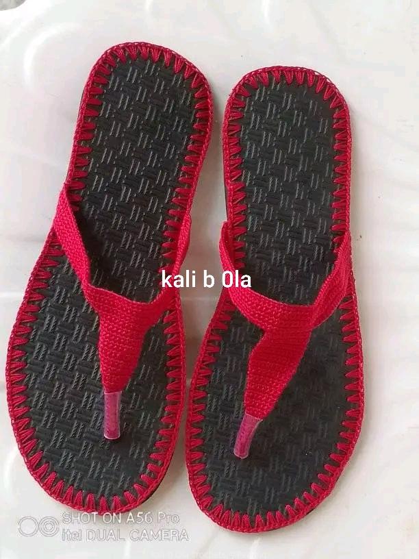 Crochet sandals