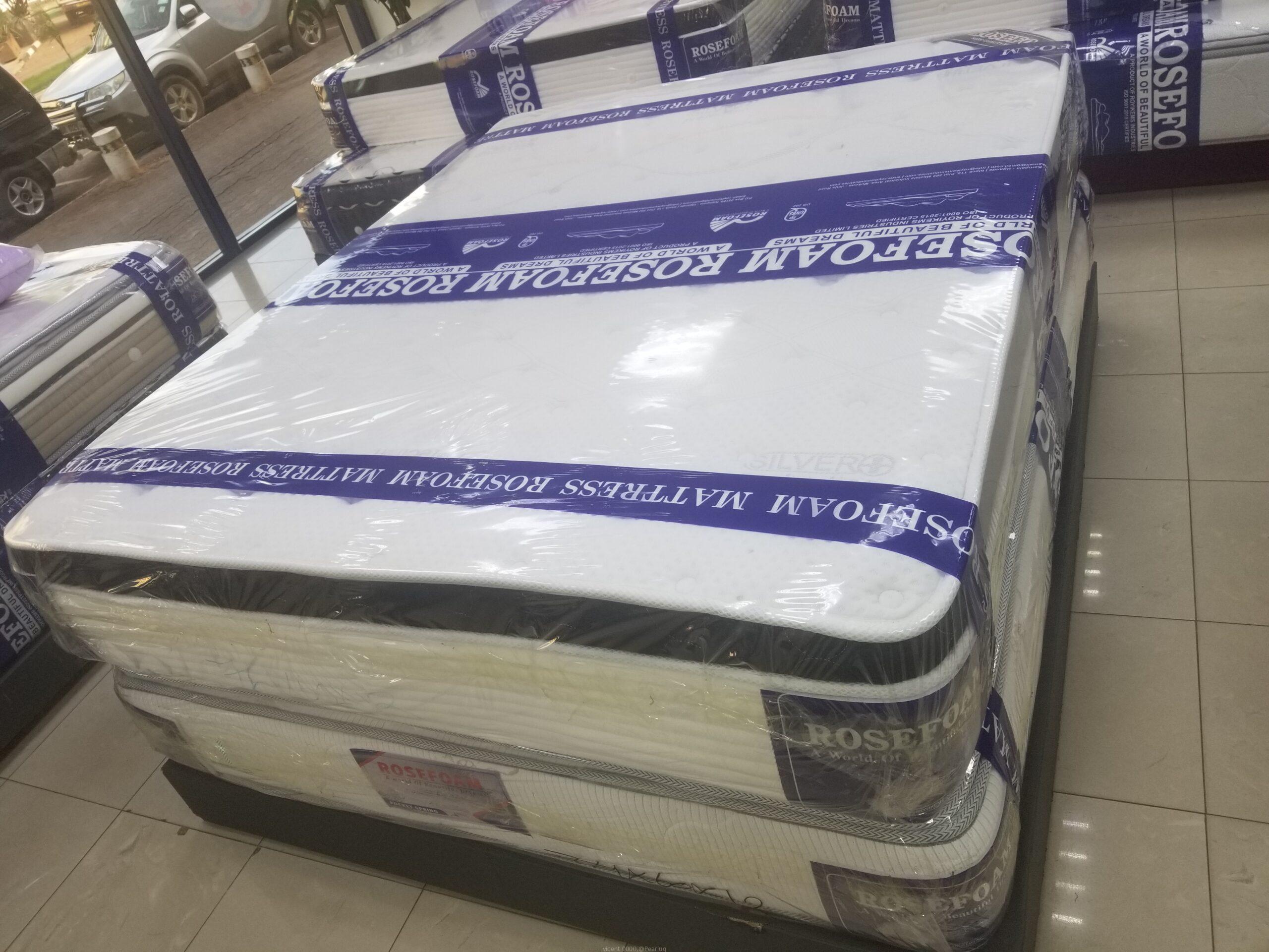 Spring mattress 6×6 ft/10 inches rose foam