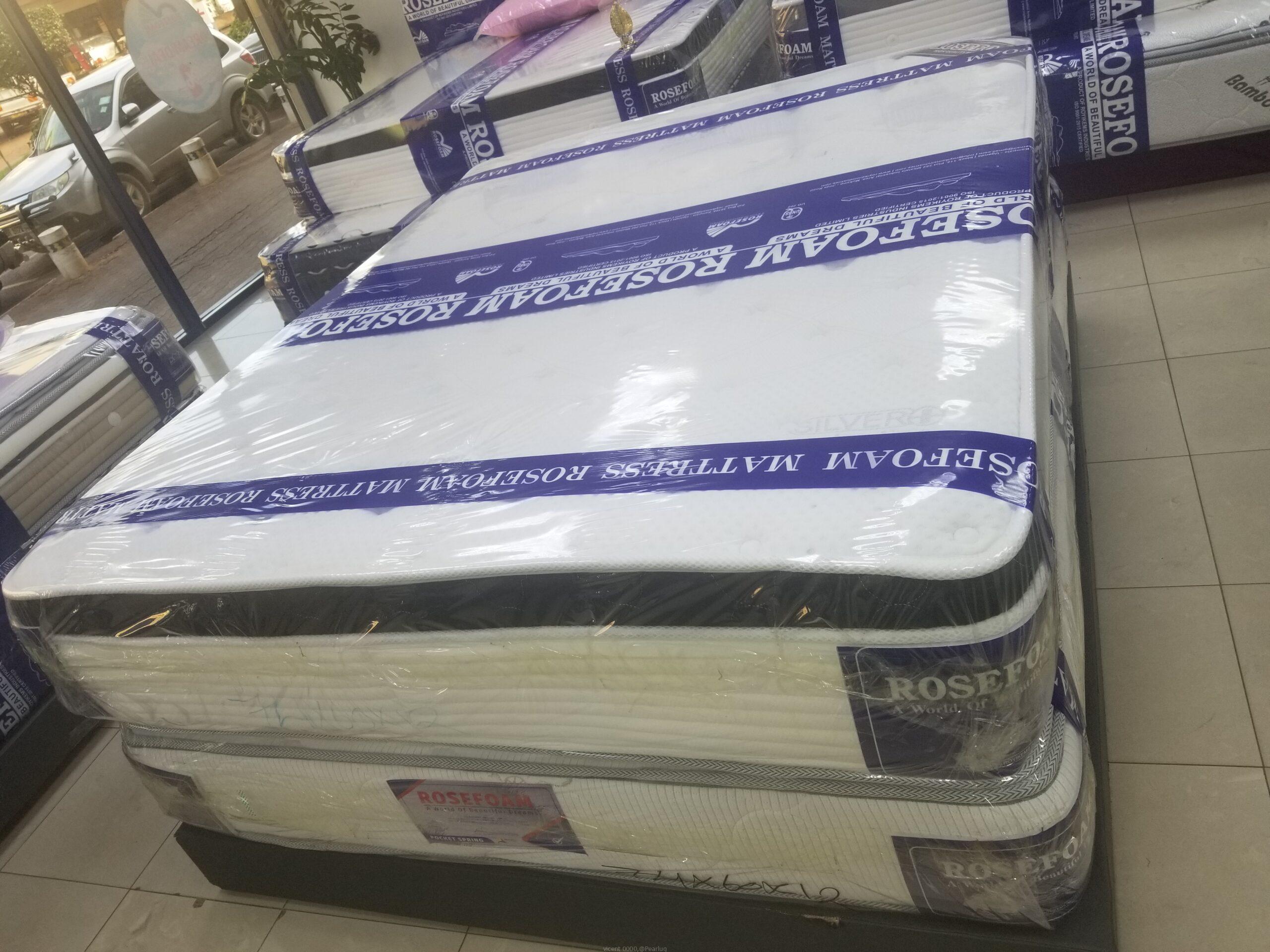 Spring mattress 6×6 ft/10 inches rose foam