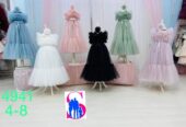 Kids party long dresses