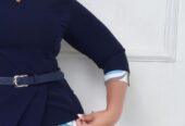Office round dress