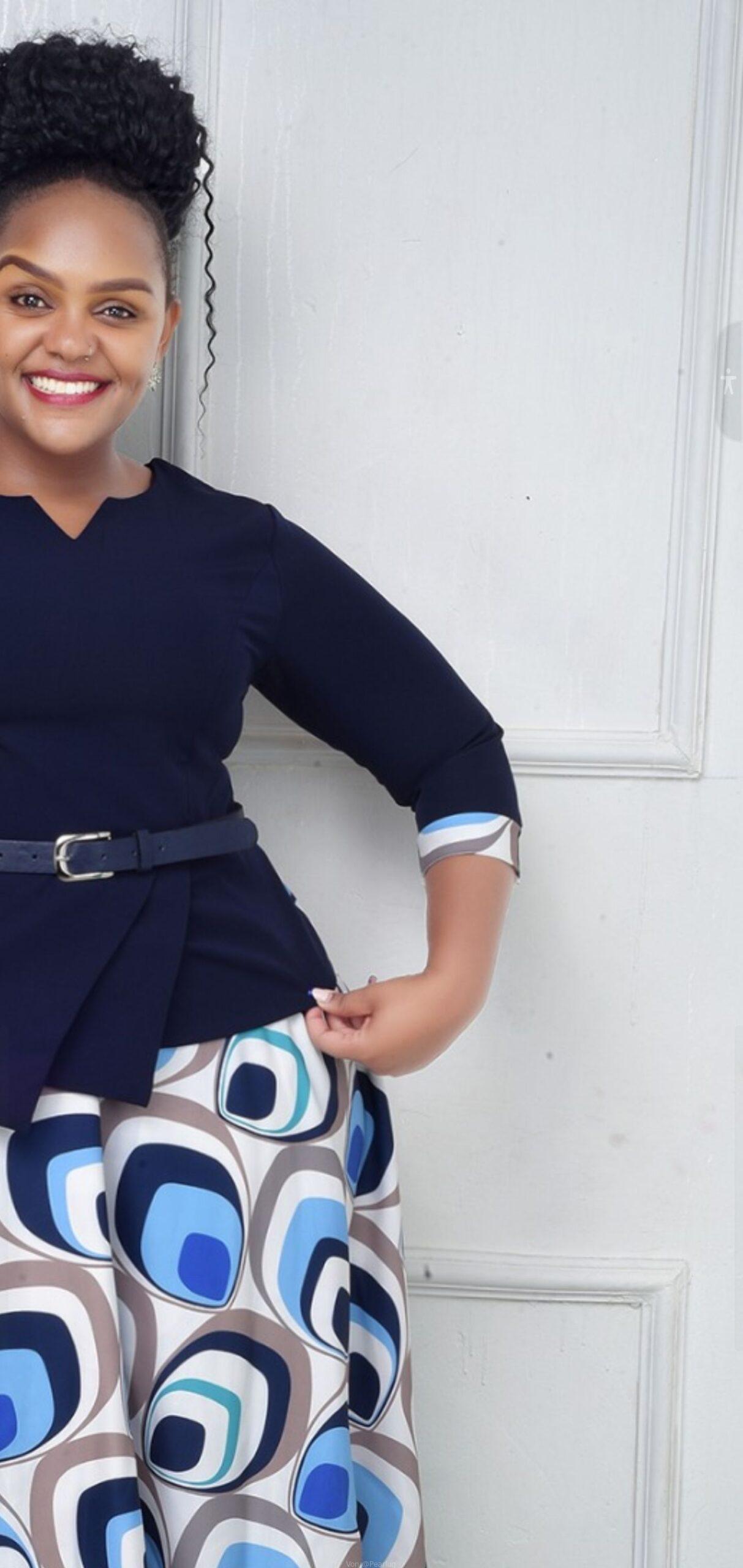 Office round dress