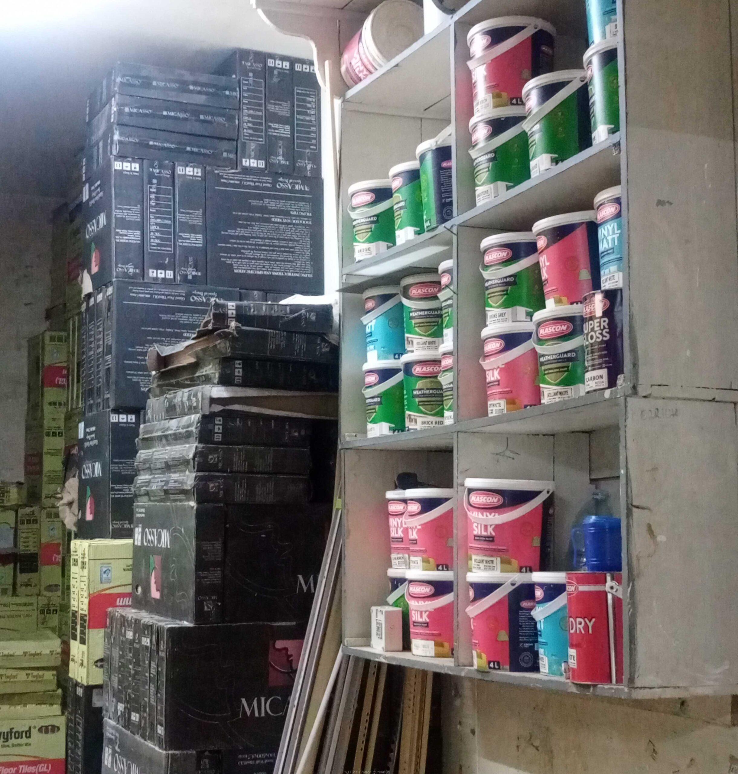 Paint tiles adhesive