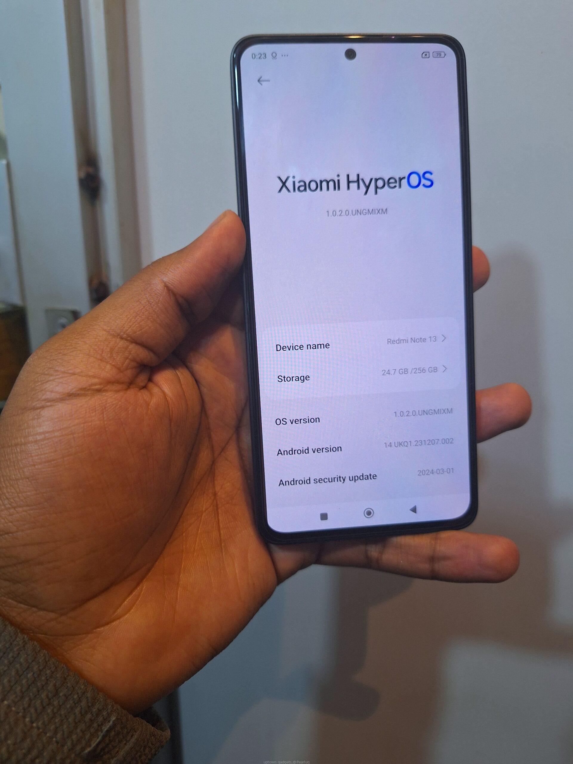REDMI NOTE 13 256GB 8GB RAM AT 650000…SWAPS ALLOWED