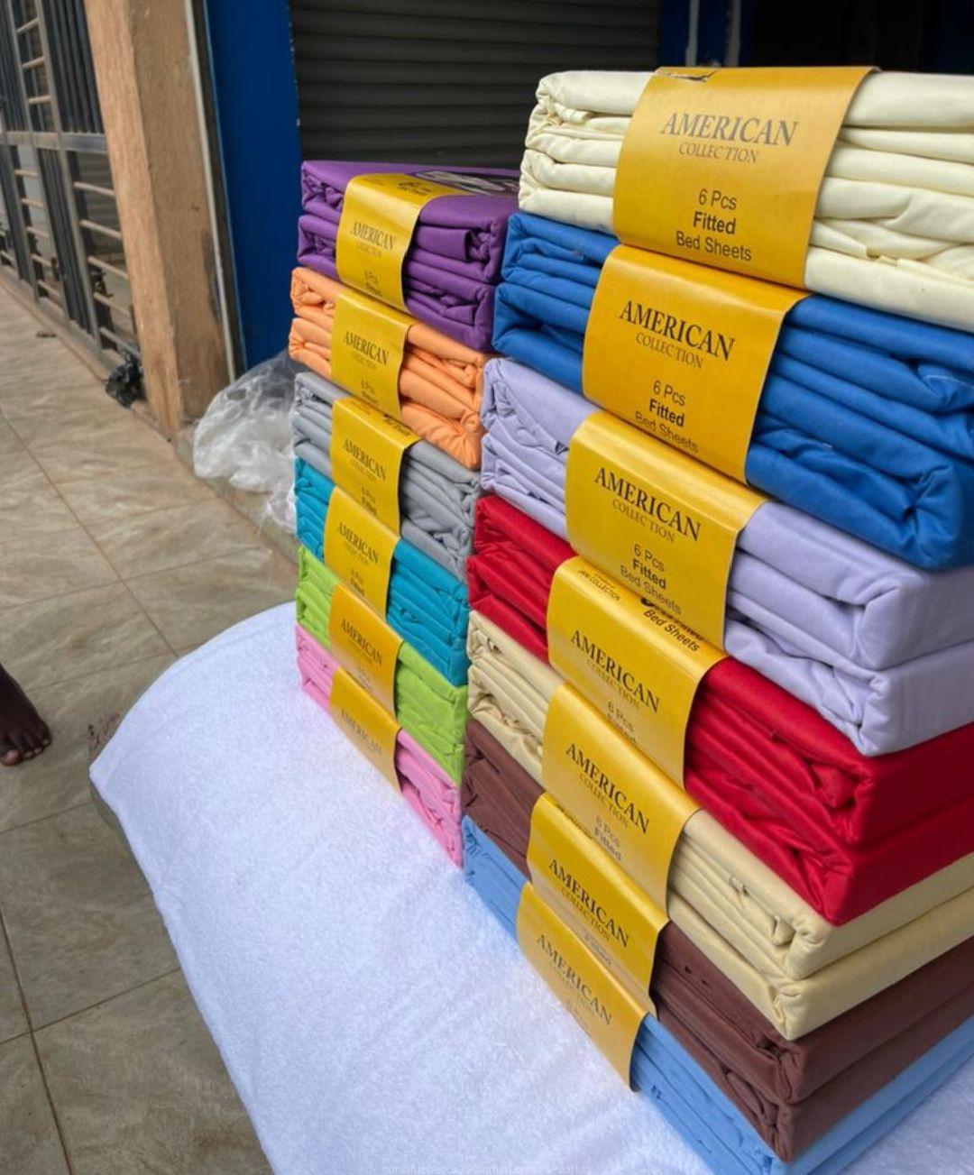 6pcs bedsheet cotton 6*6 fitted