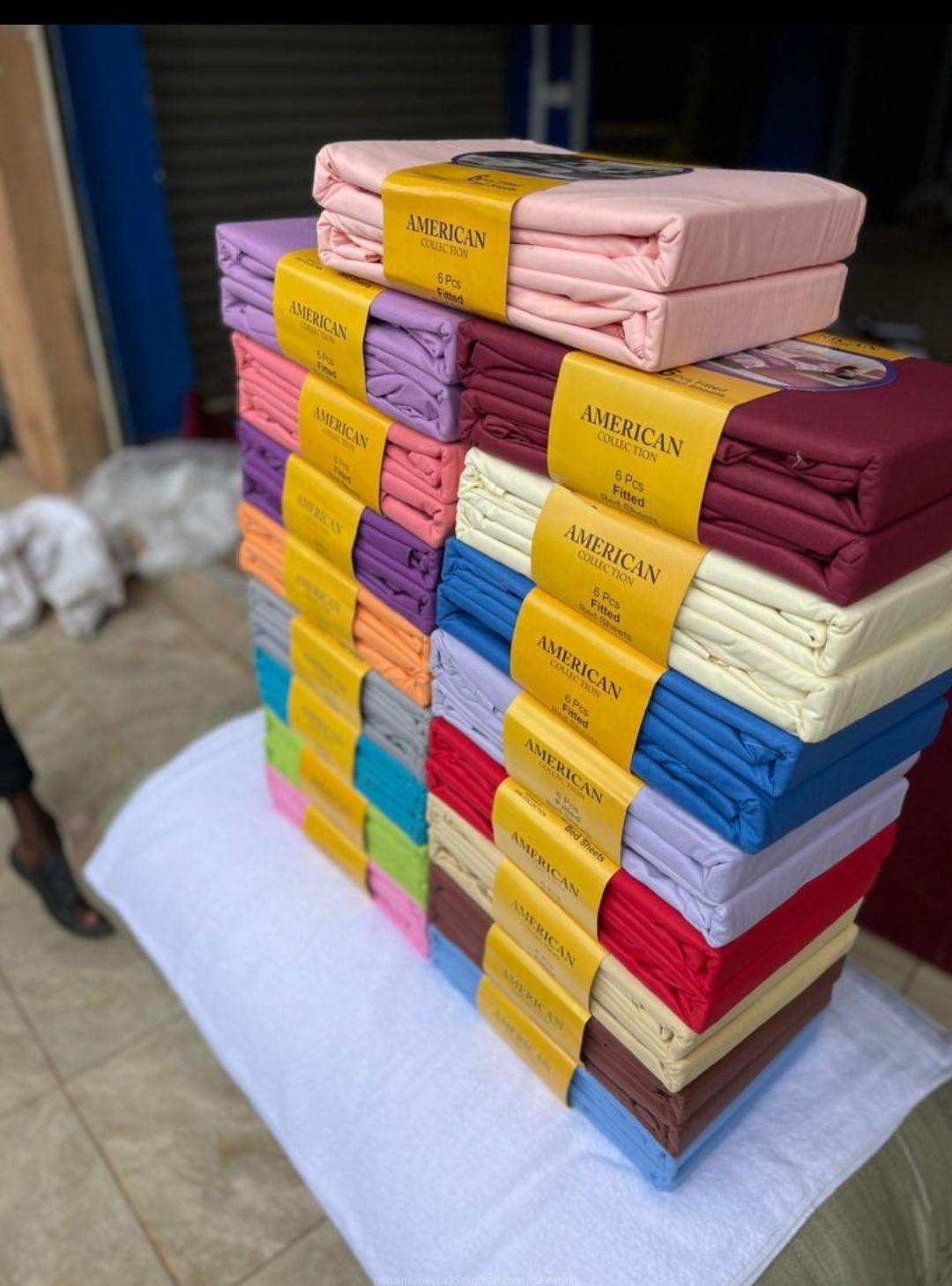 6pcs bedsheet cotton 6*6 fitted