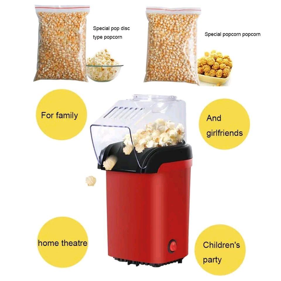 Portable electric popcorn machine