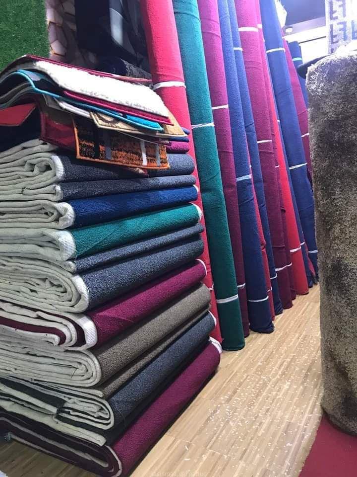 Wall to wall woolen carpets