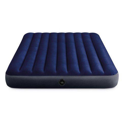 Air mattress with its pump but it depends the size you want this is 6*6 electricity pump
