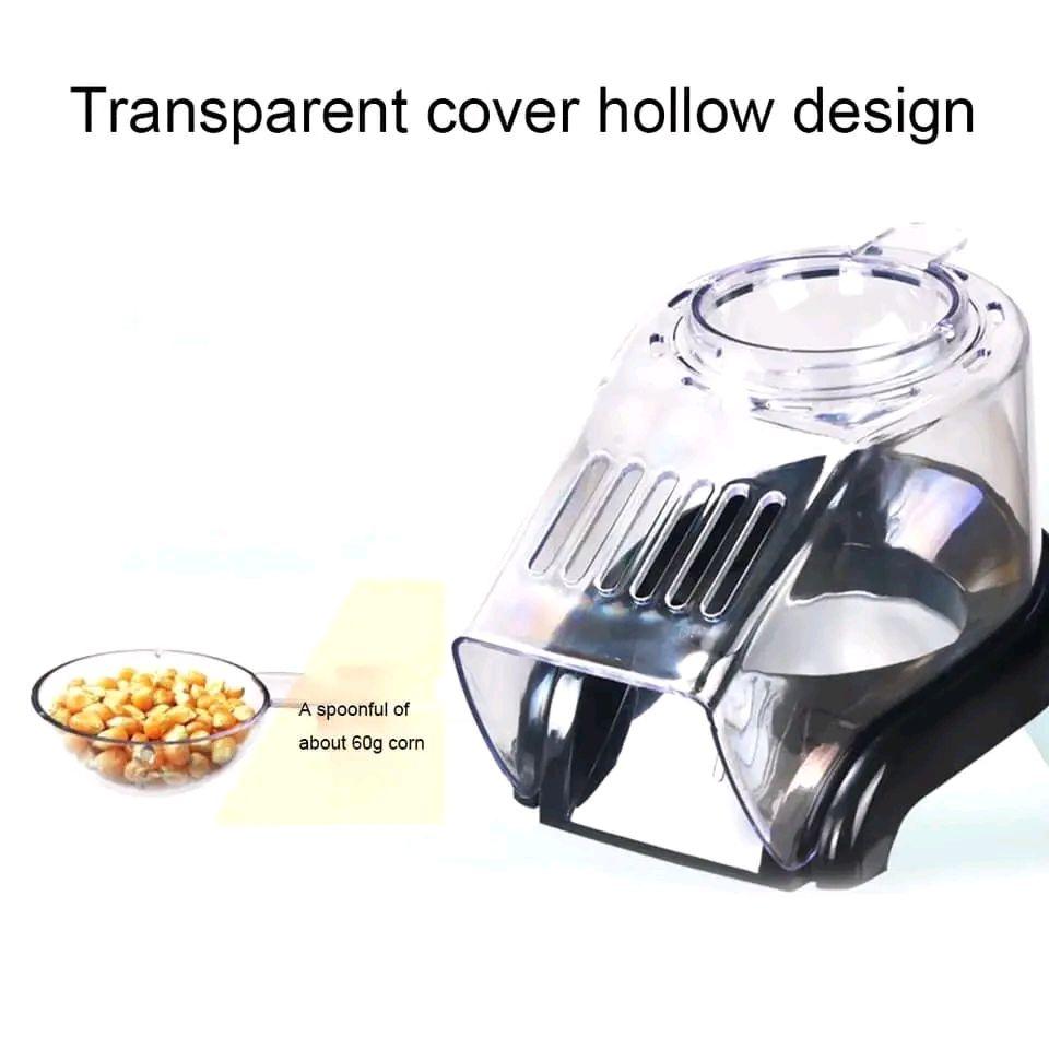 Portable electric popcorn machine