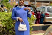 Tiel blue dinner dress