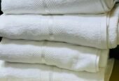 Cotton towel large white