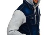 Denim hoodie jackets