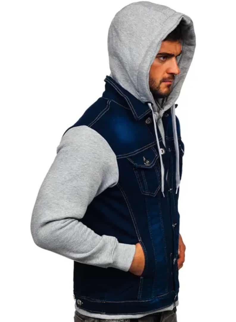 Denim hoodie jackets