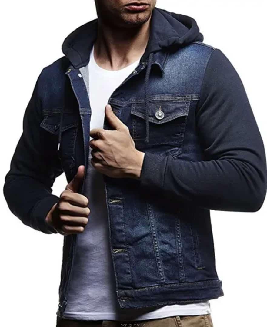 Denim hoodie jackets
