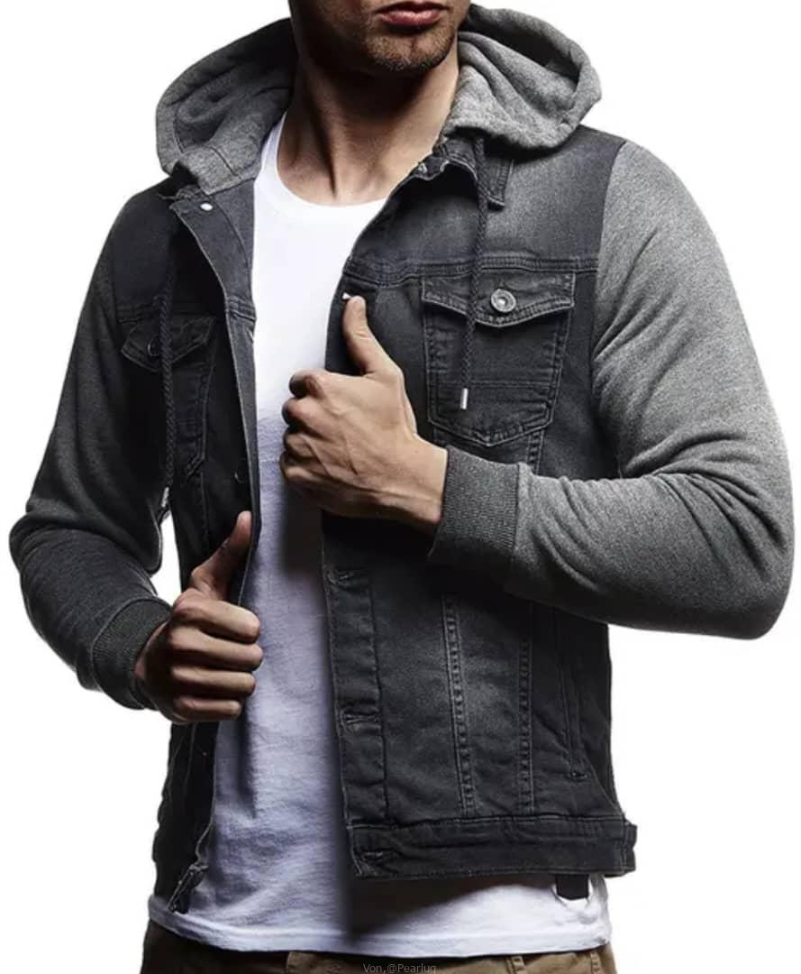 Denim hoodie jackets