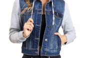 Denim hoodie jackets