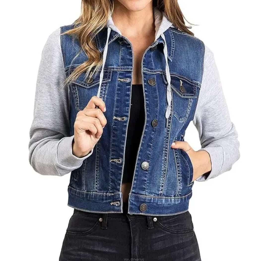 Denim hoodie jackets