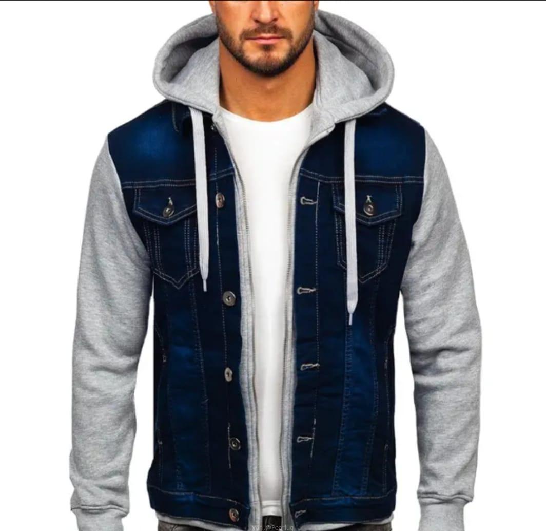 Denim hoodie jackets