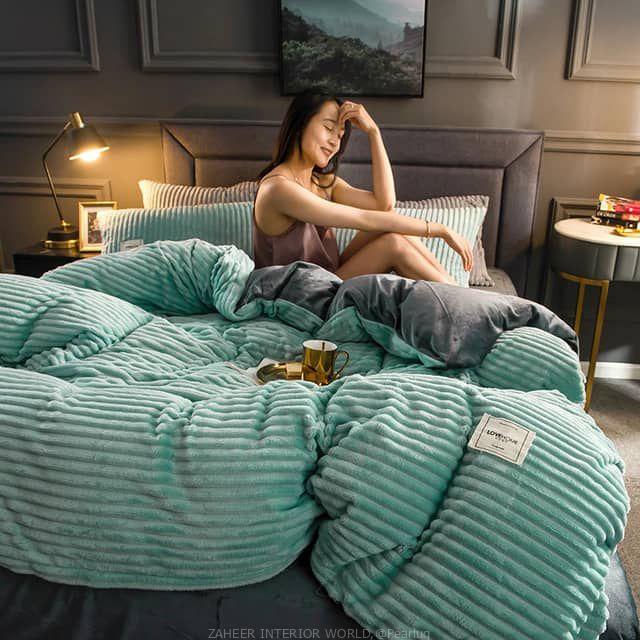 4pcs coral duvet