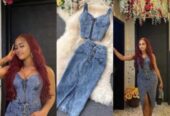Denim dresses and two piece
