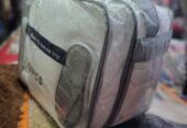 11pcs duvet king size with 2pillowcases, 2cusions, 2pairs of sundle, 1necklol, 1duvet, 1flat bedsheet, 1fitted bedsheet