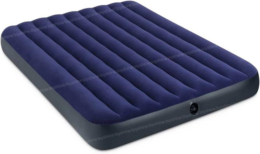 Air mattress with its pump but it depends the size you want this is 6*6 electricity pump