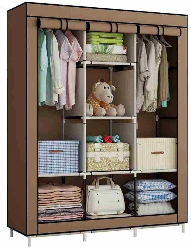 3column metallic closet