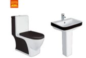 Bathroom toilets.