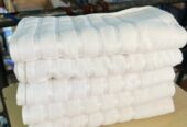 Cotton towel large white