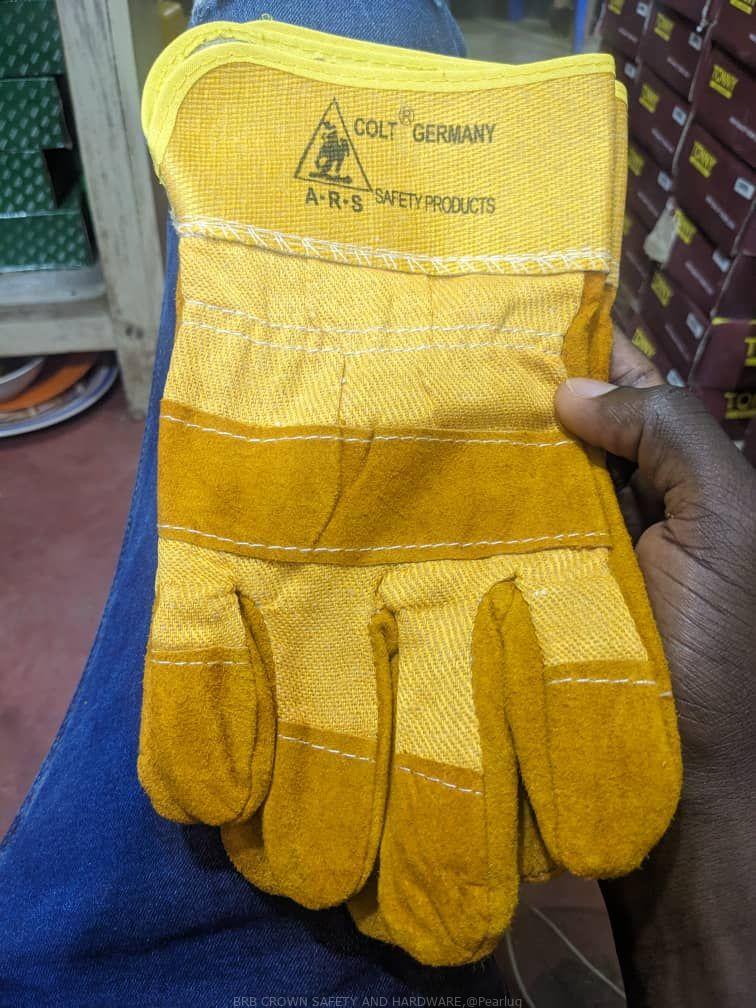 Cool germar leather gloves short
