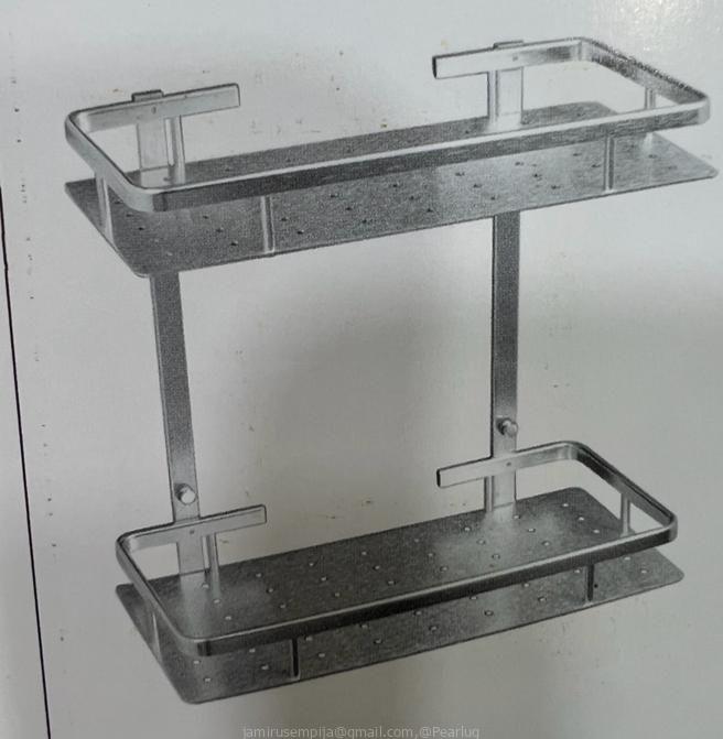 Conner and straight wall shelf