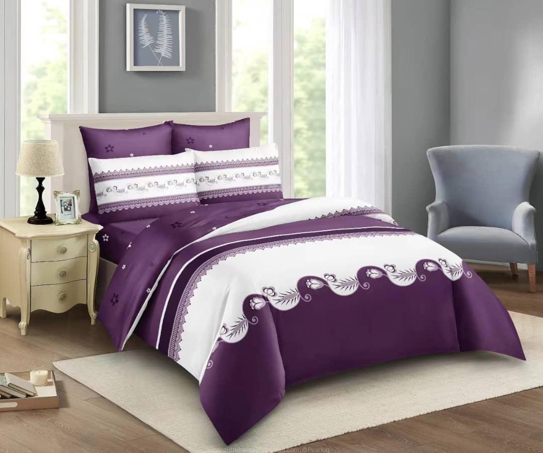 4pcs duvet 5*6 cotton with 2pillowcases, 1bedsheet and 1duvet