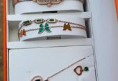 Lady watches with attached jewelry