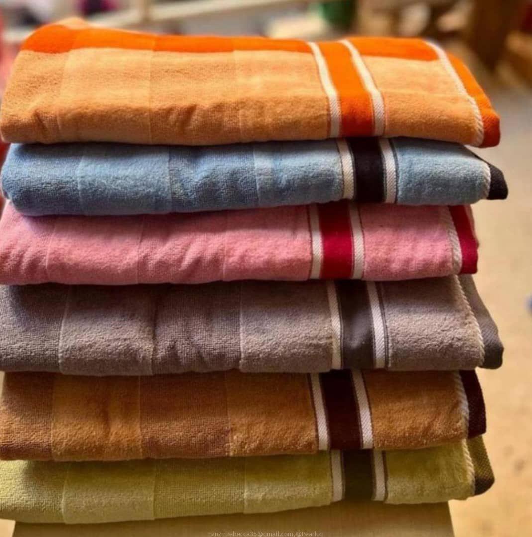 Velvet towel large size cotton