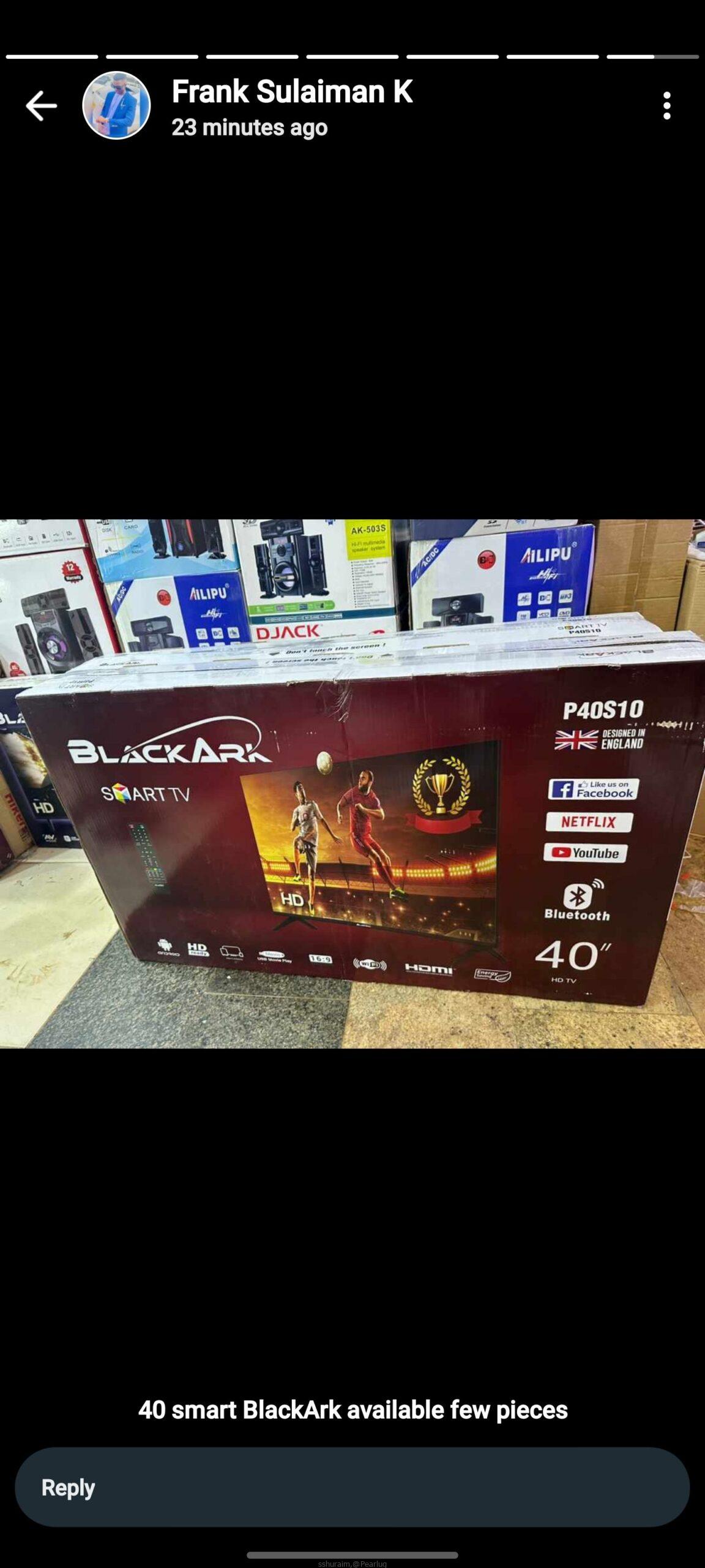 Blackark 40 inches smart tv